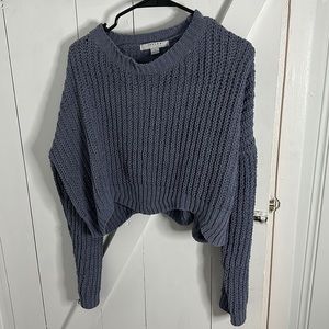 Light blue cropped sweater
